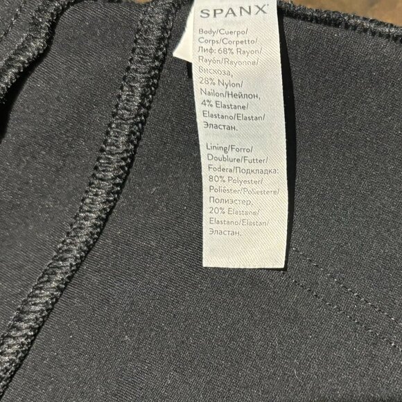 Spanx Women's 4-Pocket Skinny In Ponte Pants Size M Petite Taille Classic Black - Picture 11 of 11